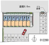 ★手数料０円★春日井市中切町２丁目　月極駐車場（LP）